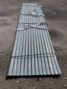 UNUSED CORRUGATED POLYCARBONATE ROOF PANEL IN CLEAR, APPROX 3FT X 12FT , APPROX 30PCS