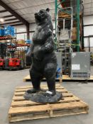 ALUMINUM BEAR STATUE, APPROX 58in T