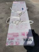 UNUSED MULTIWALL POLYCARBONATE PANEL IN CLEAR, APPROX 27in X 7.87FT , APPROX 20PCS