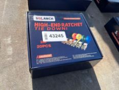 UNUSED SDLANCH HIGH-END RATCHET STRAPS (QTY. 20) - 2M LONG
