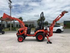 2021 KUBOTA SUB-COMPACT TRACTOR MODEL BX23S; WITH KUBOTA LA340 FRONT END LOADER MODEL & BT603