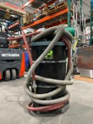 HAFCOVACPNEUMATIC INDUSTRIAL VACUUM SYSTEM WITH DRUM AND HOSES