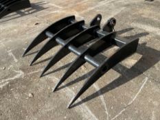 ( 1 ) UNUSED RAKE ATTACHMENT FOR MINI EXCAVATOR