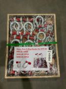 UNUSED HEAVY-DUTY D-RING SHACKLE SET, APPROX 30 TOTAL, APPROX ( 10)- 4400LBS / ( 10 )- 10,500LBS, (