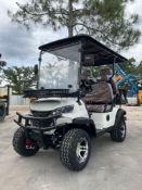 UNUSED 2026 SDLANCH ELECTRIC GOLF CART MODEL SDLGC80, 4 PASSENGER; STORAGE RACK IN FRONT, BACK SEAT