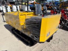 2025 UNUSED SDLANCH RIDE ON CRAWLER DUMPER MODEL SDLD25; RUBBER TRACKS; GAS POWER RATO ENGINE W/