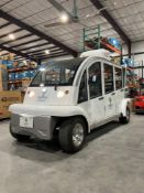 ELECTRO BUBBLE BUDDY MULTI-PASSENGER SHUTTLE VEHICLE; ELECTRIC, ENCLOSED CAB; LOW HRS SHOWING, 6