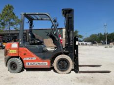 2017 TOYOTA FORKLIFT MODEL 8FDU30, DIESEL, APPROX MAX CAPACITY 6000, APPROX MAX HEIGHT 187in , TI...