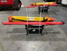 UNUSED SELF-LEVELING ROTARY LASER IN CARRYING CASE , OPERATING MANUAL MEASURING STICK & STAND