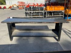 KC KIT CONTAINERS STEEL HEAVY DUTY WORK BENCH MODEL WB-90-243, APPROX 90in L x 26in W x 34in T