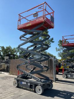 2017 SKYJACK SCISSOR JACK MODEL SJ 4632; ELECTRIC POWERED; APPROX HEIGHT 32 FT, LOW HRS SHOWING,