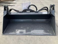 UNUSED 2025 WOLVERINE MINI COMBINATION BUCKET ATTACHMENT MODEL MCB-11-48W FOR SKID STEER, APPROX