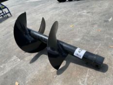 ( 1 ) UNUSED AUGER FOR EXCAVATOR, APPROX 12in DIA