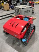 UNUSED 2025 SDLOOL REMOTE CONTROL CRAWLER LAWN MOWER MODEL 800, GAS POWERED, APPROX CUTTING WIDTH