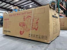 UNUSED IRGC40 3WHEEL MINI TRICYCLE GOLF CART, ELECTRIC, 3-SPEED ADJUSTABLE, LED SMART OPERATION S...
