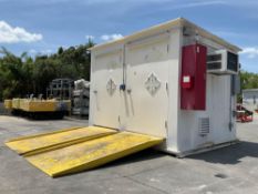 SAFETY STORAGE INC IHM-130 FIRE RATED BUILDING MODEL 1210FS, ( 2 ) RAMPSINCLUDED APPROX 92 in L x