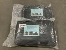 UNUSED OUTDOOR PATIO FABRIC SCREEN COVER / SUNSCREEN NET, 2PACK, APPROX 65.62FT X 6.56FT, UPF50 +