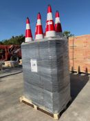QTY: 250 UNUSED/NEW REFLECTIVE SAFETY TRAFFICCONES