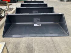 UNUSED 2025 WOLVERINE TRACK DUTY BUCKET ATTACHMENT MODEL TDB-11-84W FOR UNIVERSAL SKID STEER, APP...