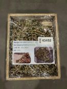 UNUSED MANGANESE STEEL SAFETY CHAIN, APPROX 49FT L