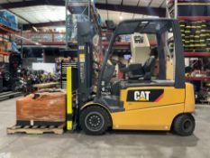 CATERPILLAR FORKLIFT MODEL EP6000, ELECTRIC, APPROX MAX CAPACITY 6000LBS, FINGERTIP CONTROLS, APP...