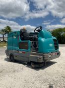 TENNANT RIDE ON SWEEPER MODEL S20, LP POWERED