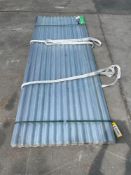 UNUSED CORRUGATED POLYCARBONATE ROOF PANEL IN CLEAR, APPROX 3FT X 7.87FT , APPROX 30PCS