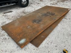 ( 2 ) STEEL PLATE; APPROX 119in X 60in