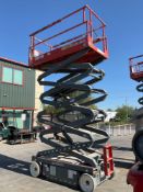 2017 SKYJACK SCISSOR JACK MODEL SJ 4632; ELECTRIC POWERED; APPROX HEIGHT 32 FT, LOW HRS SHOWING,