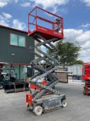 2015SKYJACK SCISSOR LIFT MODEL SJIII 3219, ELECTRIC, APPROX MAX PLATFORM HEIGHT 19FT, LOW HRS