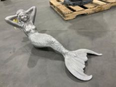 ALUMINUM MERMAID , APPROX 37in L x 14in H