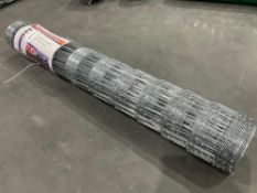 UNUSED HOT DIP GALVANIZED FIELD FENCE, APPROX SIZE 4.9FT H x 164FT L