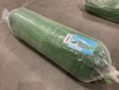 UNUSED ARTIFICIAL GRASS TURF DRAINAGE HOLES WITH RUBBER BACKING 0.8in PILE HEIGHT APPROX W3FT X