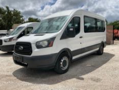 2018 FORD TRANSIT 350 WAGONMEDIUM ROOF XLTVAN WITH SLIDING SIDE DOOR MODEL T350XLGRWD, GAS POWER A