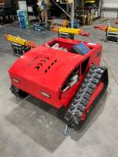 UNUSED 2025 SDLOOL REMOTE CONTROL CRAWLER LAWN MOWER MODEL 800, GAS POWERED, APPROX CUTTING WIDTH