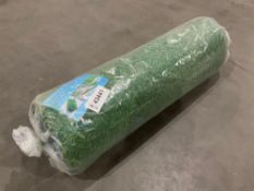 UNUSED ARTIFICIAL GRASS TURF DRAINAGE HOLES WITH RUBBER BACKING 0.8in PILE HEIGHT APPROX W3FT X