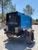 MILLER BIG BLUE TRAILER MOUNTED WELDER MODEL 300P; PERKINS DIESEL