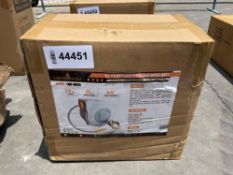 UNUSED LANDHONOR 65 FT RETRACTABLE AIR HOSE REEL MODEL LHR-HR65