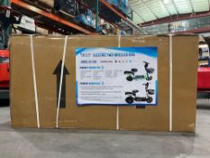 UNUSED SKLP ELECTRIC TWO-WHEELED SCOOTER MODEL SK-E48, LED DIGITAL INSTRUMENT PANEL, 48V, LED HEA...