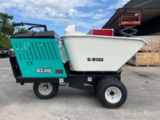UNUSED 2026 MINI WHEELED DUMP TRUCK MODEL M1300; HYDRAULIC DUMP; APPROX LOAD CAP 1760 LBS; APPROX
