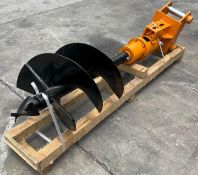 ( 1 ) UNUSEDCAT 305 EXCAVATOR AUGER ATTACHMENT