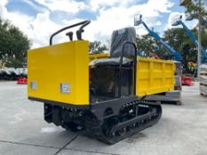 UNUSED 2026 RIDE ON CRAWLER DUMPER MODEL CDWS25; RUBBER TRACKS; GAS POWER, ELECTRIC IGNITION; APP...