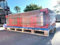 UNUSED SKLP HEAVY DUTY METAL STORAGE SHELVES MODELSK-HJ6; APPROX 40 FT ; APPROX 6 SECTIONS; APPROX