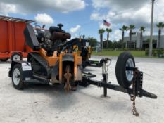2020 BARRETO STUMP GRINDER MODEL 30SG WITH TRAILER; GAS POWERED; RUNS AND OPERATES