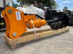 ( 1 ) UNUSEDCAT 305 EXCAVATOR AUGER ATTACHMENT