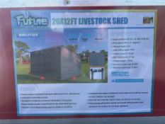 UNUSED FUTURE 20FT x 12FT LIVESTOCK SHED MODEL FT-LS20, APPROX FLOOR SPACE 240 SQ FT