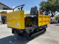 UNUSED 2026 RIDE ON CRAWLER DUMPER MODEL CDWS25; RUBBER TRACKS; GAS POWER, ELECTRIC IGNITION; APP...