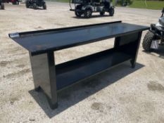 KC KIT CONTAINERS STEEL HEAVY DUTY WORK BENCH MODEL WB-90-243, APPROX 90in L x 26in W x 34in T