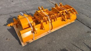 UNUSED CAT 301 EXCAVATOR ATTACHMENT SET WHICH INCLUDES ( 1 ) BUCKET WITH TEETH ( 1 ) QUICK HITCH ...