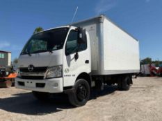 2020 HINO 195 BOX TRUCK WITH SUPREME CORPORATION BOX BODY MODEL SVF18079096; AUTOMATIC TRANSMISSI...